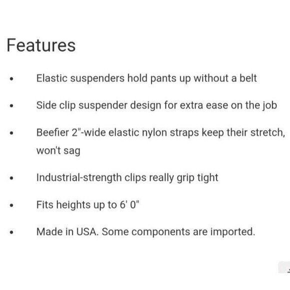 DULUTH TRADING CO REGULAR SIDE CLIP SUSPENDERS LOT OF 3 NAVY BLACK KHAKI MENS OS - Picture 15 of 16